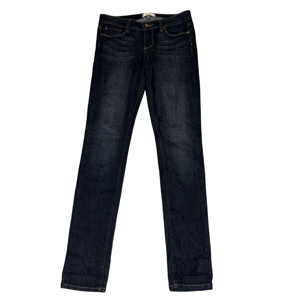 Paige Peg Mid Rise Skinny Jeans Women’s 26 Dark Wash Stretch Made in USA